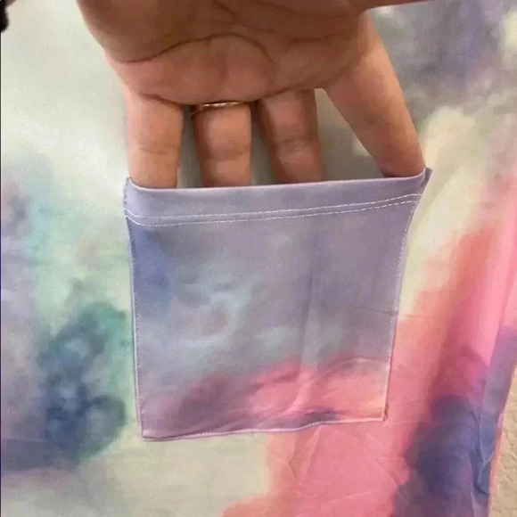 🆕Maxi Pastel’s Multicolor Tie Dye Trendy Knit Dress S🆕 - Picture 4 of 5